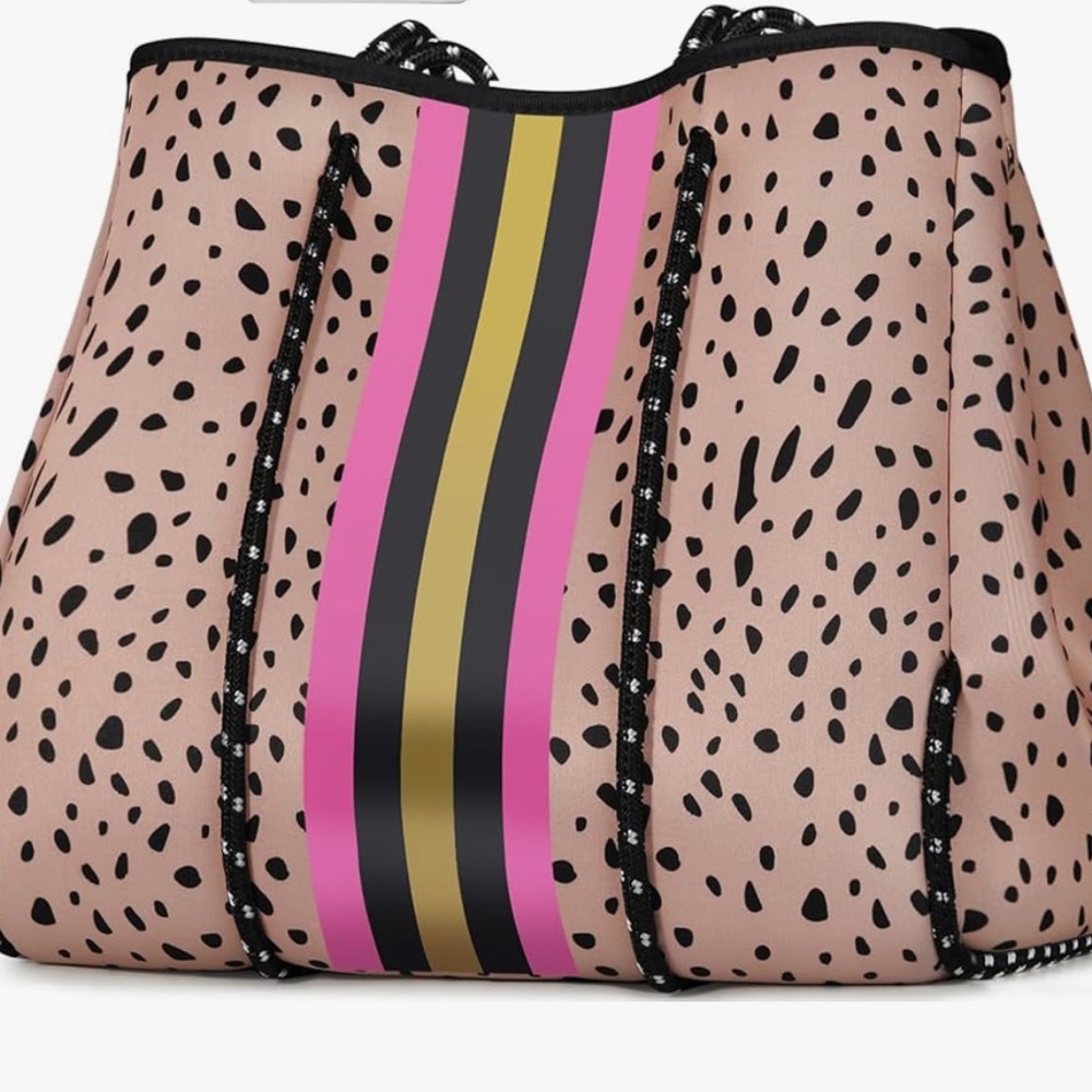 Neoprene Tote With Matching Pouch